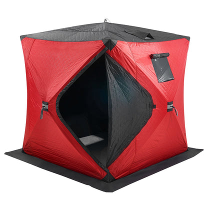 3-4 Person Ourdoor Portable Ice Shelter Pop-Up Ice Fishing Shanty Tent