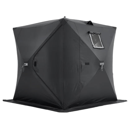 3-4 Person Ourdoor Portable Ice Shelter Pop-Up Ice Fishing Shanty Tent
