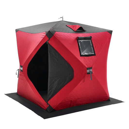 1-2 Person Ourdoor Portable Ice Shelter Pop-Up Ice Fishing Shanty Tent