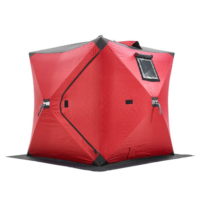 1-2 Person Ourdoor Portable Ice Shelter Pop-Up Ice Fishing Shanty Tent