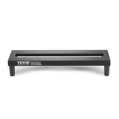 Gitarren-Pedalboard, 15 x 5,7 Zoll, Aluminiumlegierung, 0,8 lbs, superleichtes Gitarreneffekt-Pedalboard mit Tragetasche, hochwertiger Klettverschluss mit festem Schultergurt, für 4–6 Gitarrenpedale, klein
