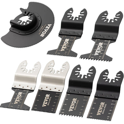 50 Stück oszillierende Sägeblätter, Schnellspann-Multitool-Sägeblatt-Set, HCS-Werkzeugblätter für Holz, Kunststoff, Metall, Nagelbolzen, kompatibel mit Dewalt, Dremel, Fein, Worx, Bosch, Makita, Milwaukee