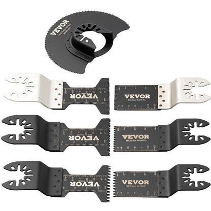 50 Stück oszillierende Sägeblätter, Schnellspann-Multitool-Sägeblatt-Set, HCS-Werkzeugblätter für Holz, Kunststoff, Metall, Nagelbolzen, kompatibel mit Dewalt, Dremel, Fein, Worx, Bosch, Makita, Milwaukee