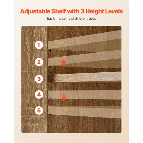 Badrumsväggskåp, dörr och justerbar hylla med 5 höjdnivåer, förvaring över toaletten medicinskåp väggmonterad, hängande organisatör med hyllor för tvättstuga kök toalett |  EU