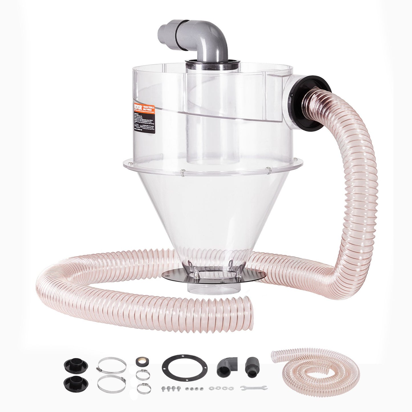 Cyclone Dust Separator Dammsugare Separator 4" för 18,9-37,85L tank