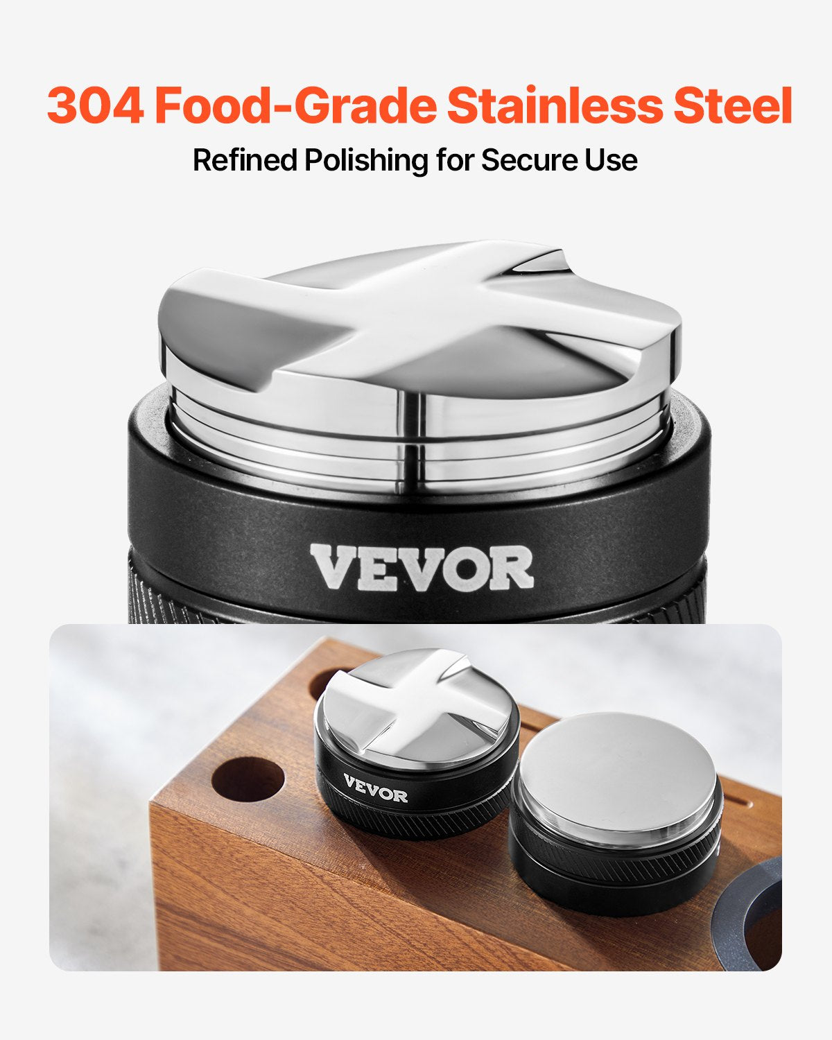 51mm Coffee Distributor 2-in-1 Adjustable Espresso Distributor for Home