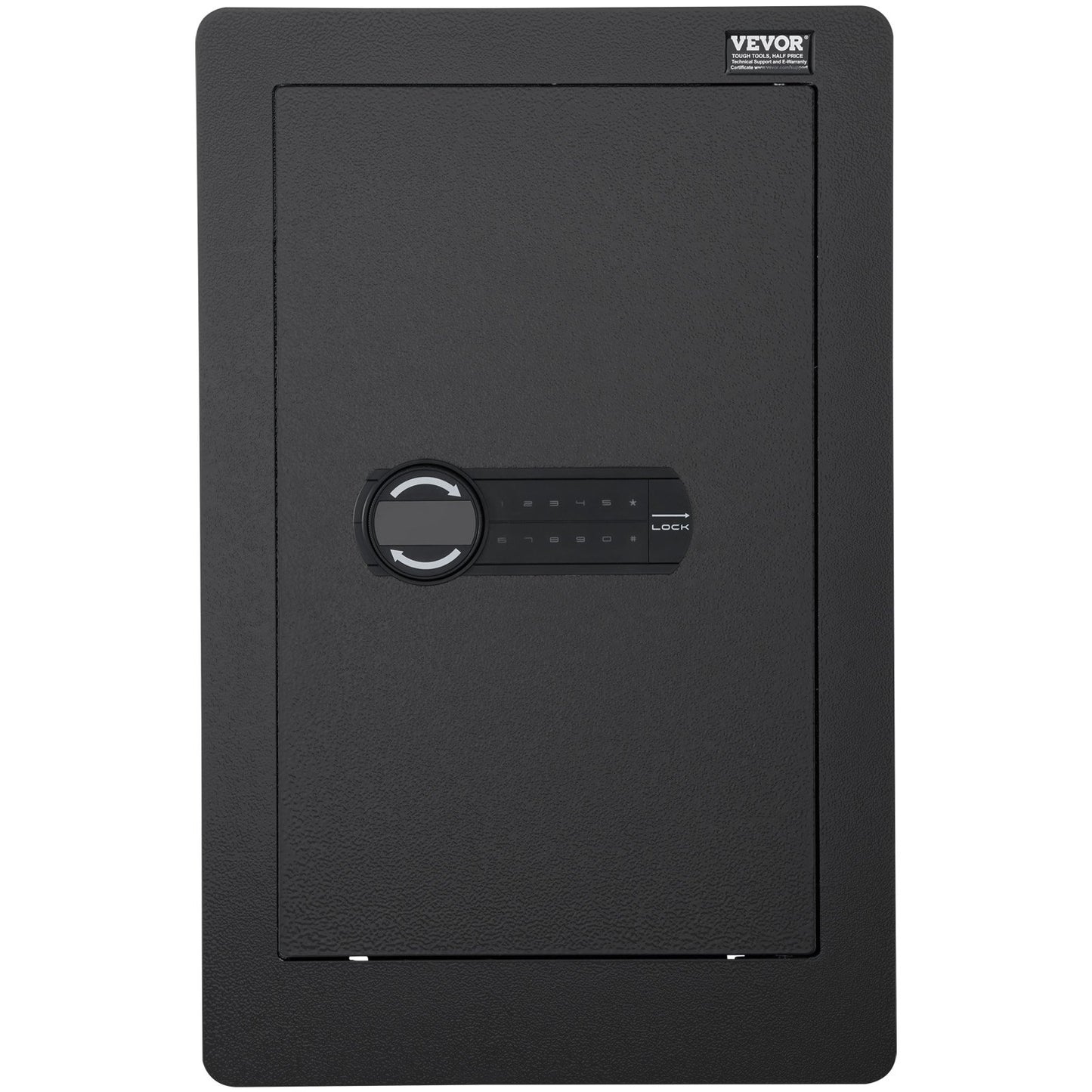 25,59" Tall Wall Safe 3-Leder Hidden Safe med knappsatshyllor och nyckelhållare