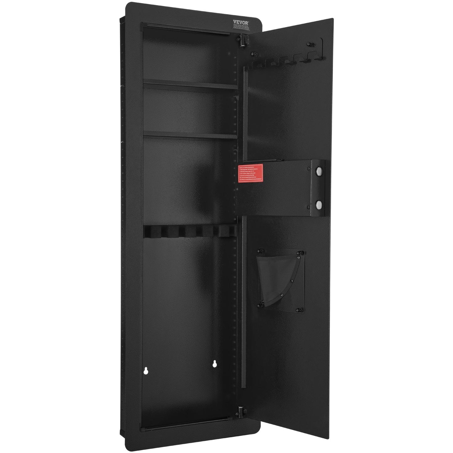 42,91" Tall Wall Gun Safe 4-tier Hidden Gun Safe med knappsats och fingeravtryck