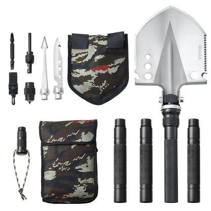 Survival Shovel 13 i 1 Camping Shovel Folding Multitool Portable Compact