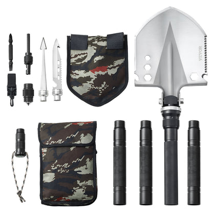 Survival Shovel 13 i 1 Camping Shovel Folding Multitool Portable Compact