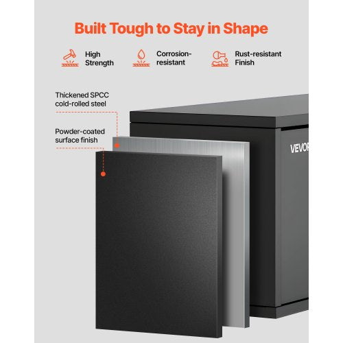 Metallväggskåp, 77B x 30,5D x 35,6H cm, Flytande verktygsskåp för garage med uppfällbar dörr, 54,5 kg belastning per hyllplan, Lämplig för garage, källare, kök, lager, montering krävs |  EU