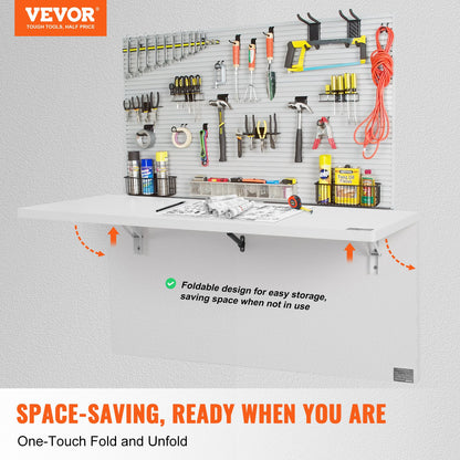 An der Wand montierter schwimmender Klapptisch, Laptop-Schreibtisch, Home Office, 39,37 x 19,69 Zoll