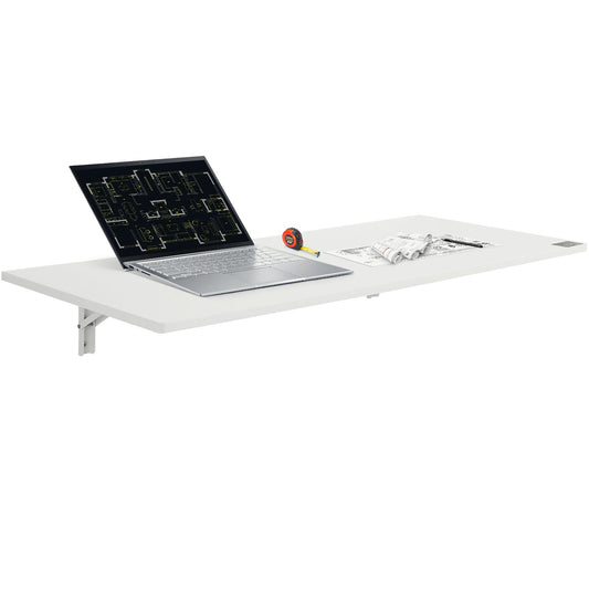 Wall Mounted Floating Folding Table Laptop Desk Home Office 43.31x18.11 Inch