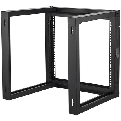 9U-Wandmontage-Rack 150 lbs/68,04 kg Open Frame Server-Netzwerk-Rack Schwarz