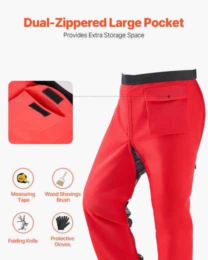 Chainsaw Chaps 39.7" Apron Style Chainsaw Safety Chaps Class B Large