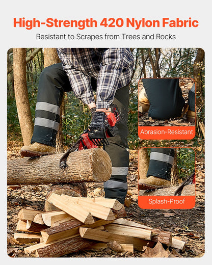 Chainsaw Chaps 43.3" Wrap Style Chainsaw Safety Chaps Class A X-Large