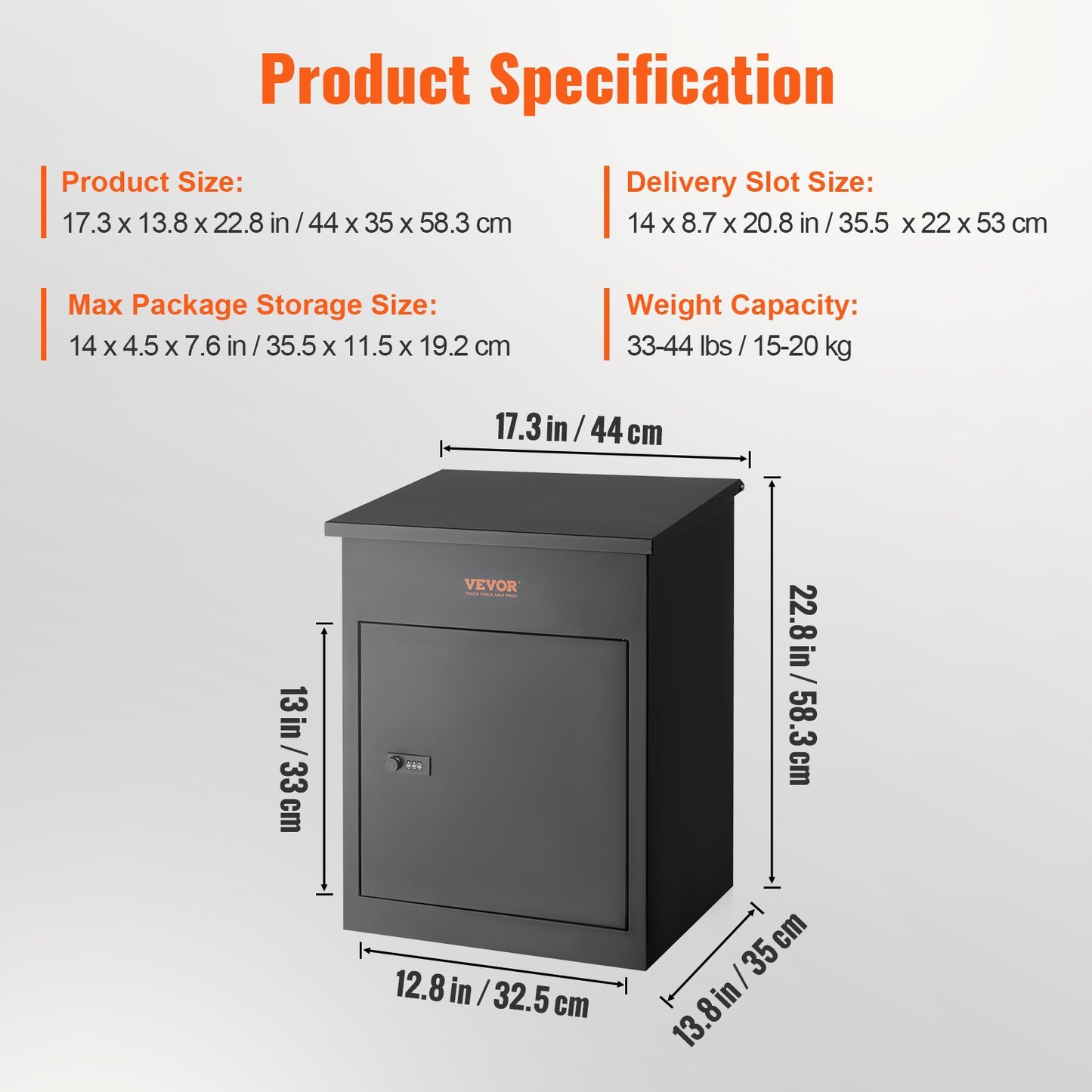 Outdoor mailboxes 17.3
