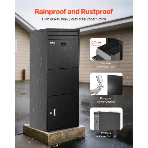Paketleveranslådor för utomhusbruk 47,2 i låsbar paketlåda |  EU