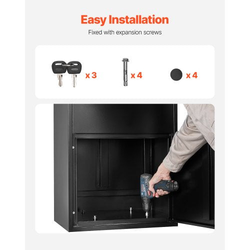 Paketleveranslådor för utomhusbruk 47,2 i låsbar paketlåda |  EU