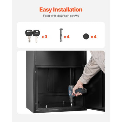 Paketleveranslådor för utomhusbruk 47,2 i låsbar paketlåda |  EU