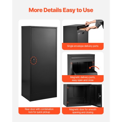 Paketleveranslådor för utomhusbruk 47,2 i låsbar paketlåda |  EU