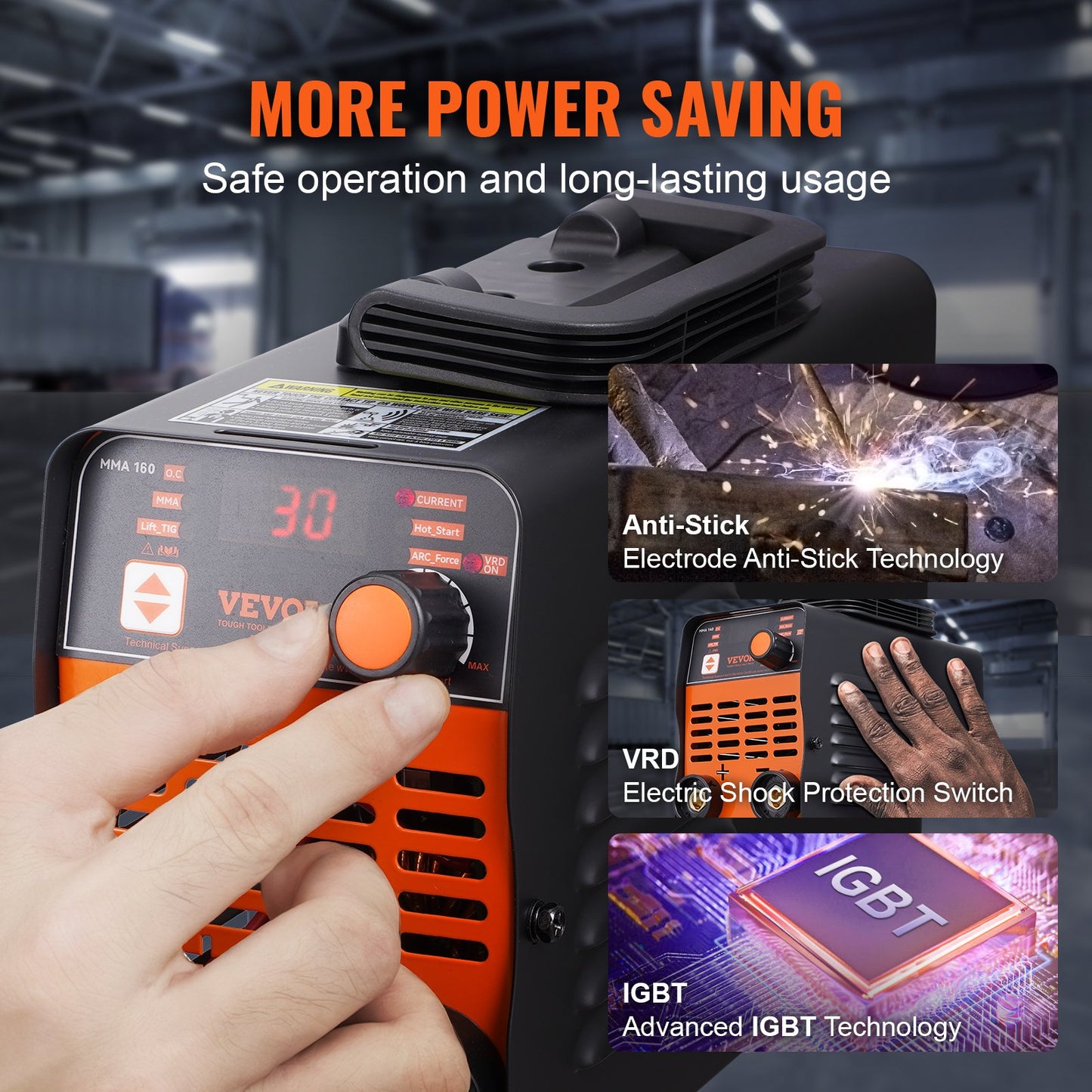 ARC Sticksvetsare 220V 120A 2-i-1 Lift TIG-svetsmaskin Hot Start