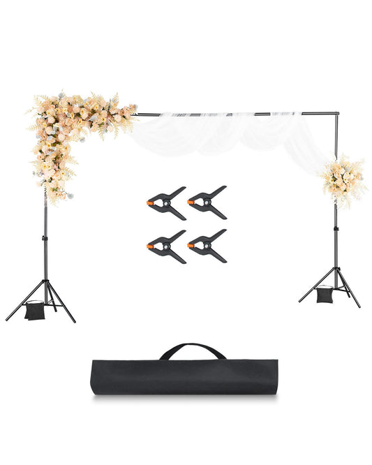 Bakgrundsstativ Bakgrundsstativsats 6,5 x 10 fot för fest & fotostudio