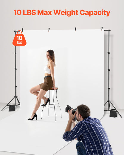 Bakgrundsstativ Bakgrundsstativsats 7 x 10 fot för fest och fotostudio