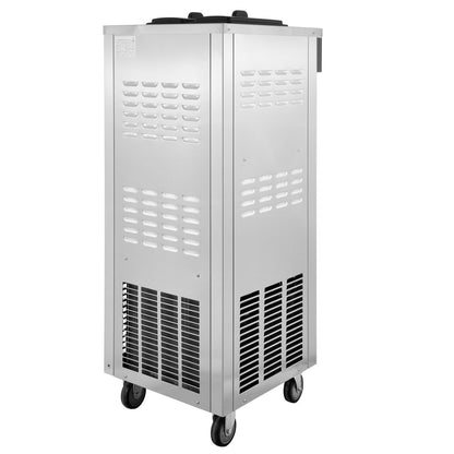 Mjukglassmaskin 2200W kommersiell vertikal mjukglassmaskin 5,3 till 7,4 liter per timme Glassmaskin för restauranger Barer Caféer Bagerier