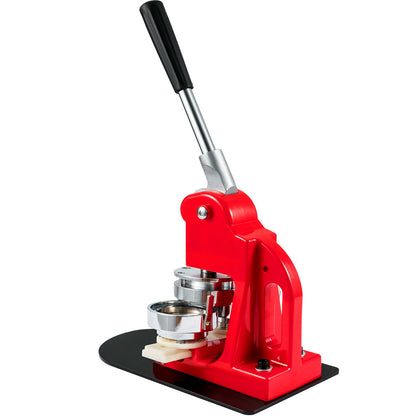 Button Maker Machine, 58 mm (2,25 tum) Badge Punch Press Kit, Barn DIY-presenter Pin Maker, Tillbehör för knapptillverkning med 500 st knappdelar & cirkelskärare och magisk bok