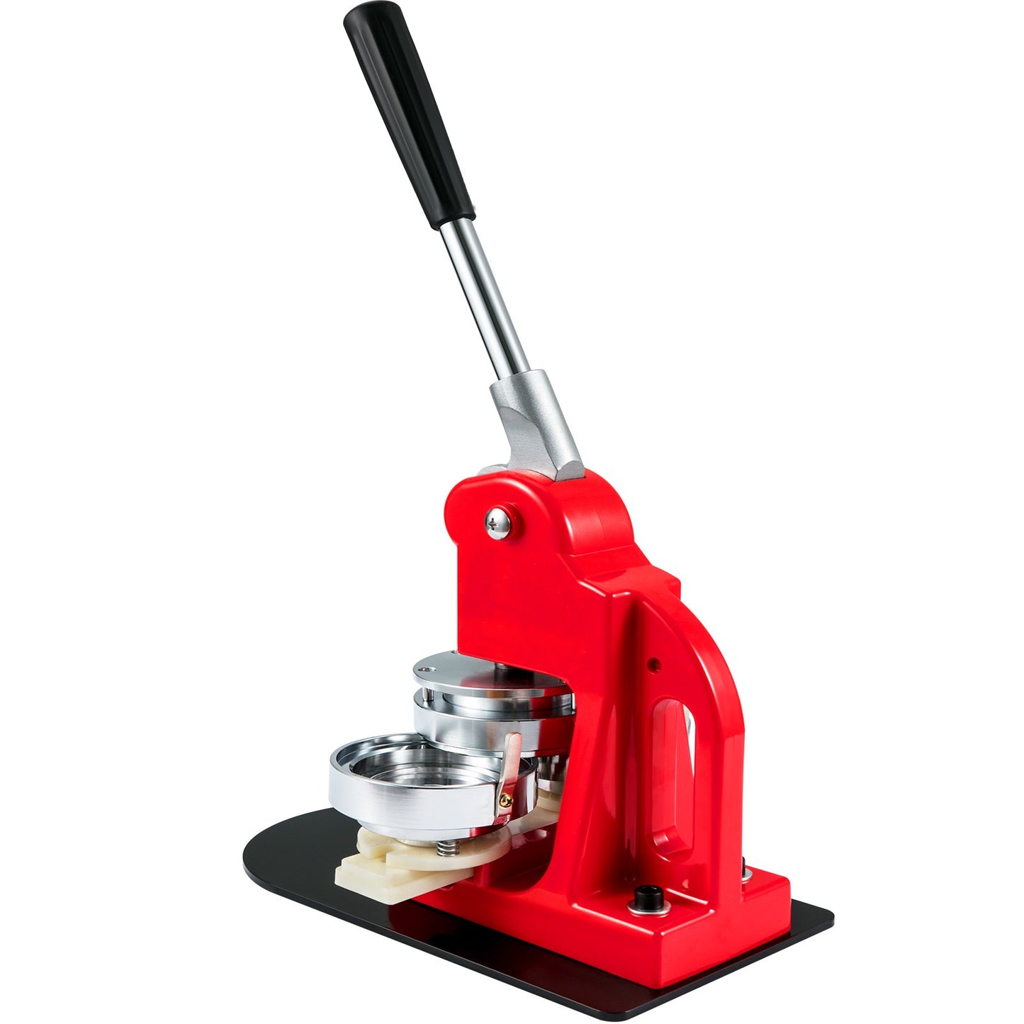 Button Maker Machine, 75 mm (3 tum) Badge Punch Press Kit, Barn DIY-presenter Pin Maker, Tillbehör för knapptillverkning med 500 st knappdelar & Circle Cutter & Magic Book