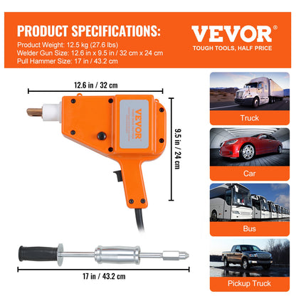 Auto Body Dent Repair Kit Stud Welding Kit 800VA Stud Dent Spot