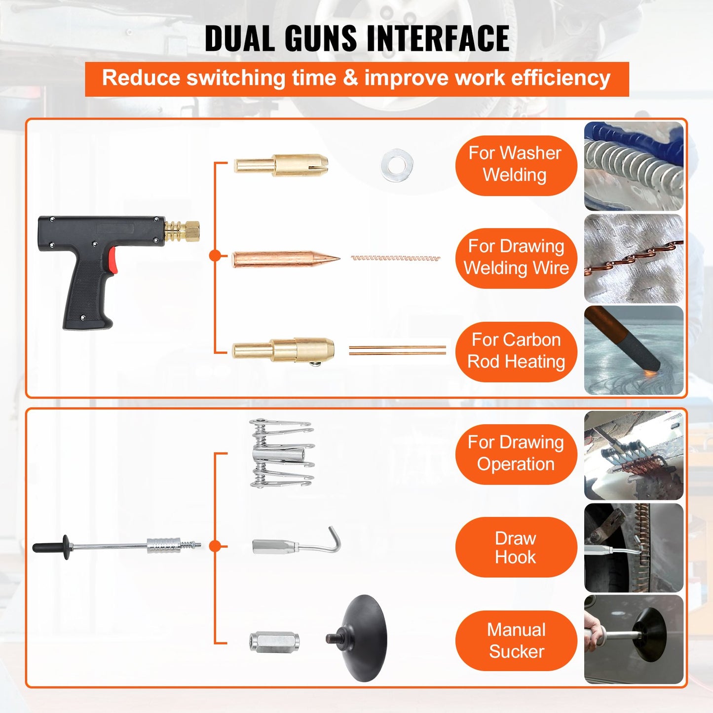 3KW dents welder vehicle repair puller kit Panel Spot dent spotter