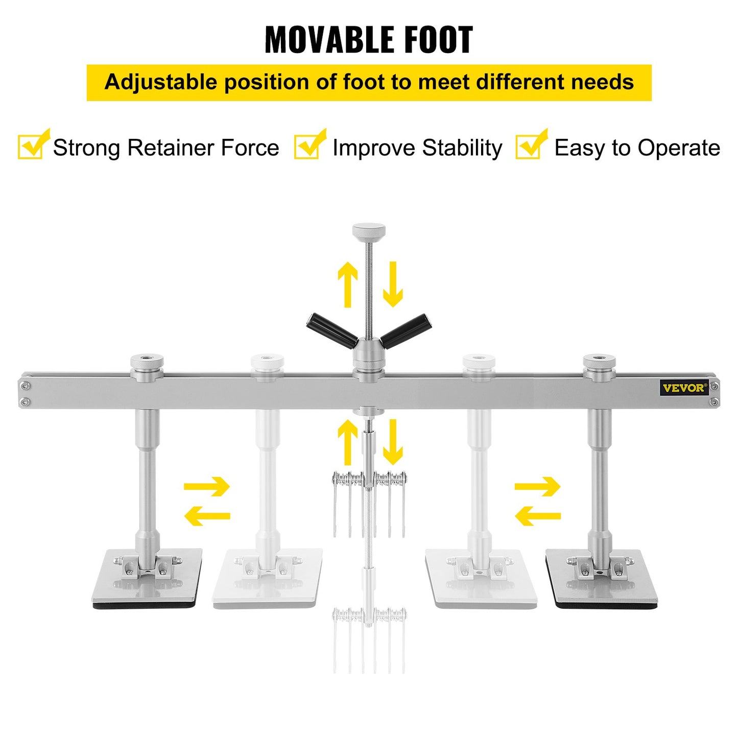 Car dents 85 cm dent lever 6 claw hook + accessories Paintless dent removal kit dents for car repairs of doors and hail damage