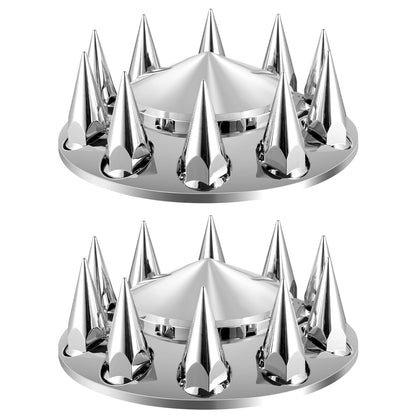 Front Axle Cover Combo Kit ABS Lug Nut Covers with Nut Protection Tool