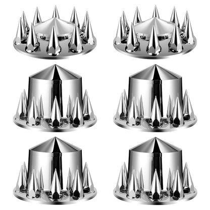 Rear and Front Axle Cover Combo Kit ABS Lug Nut Covers with Nut Protection Tool