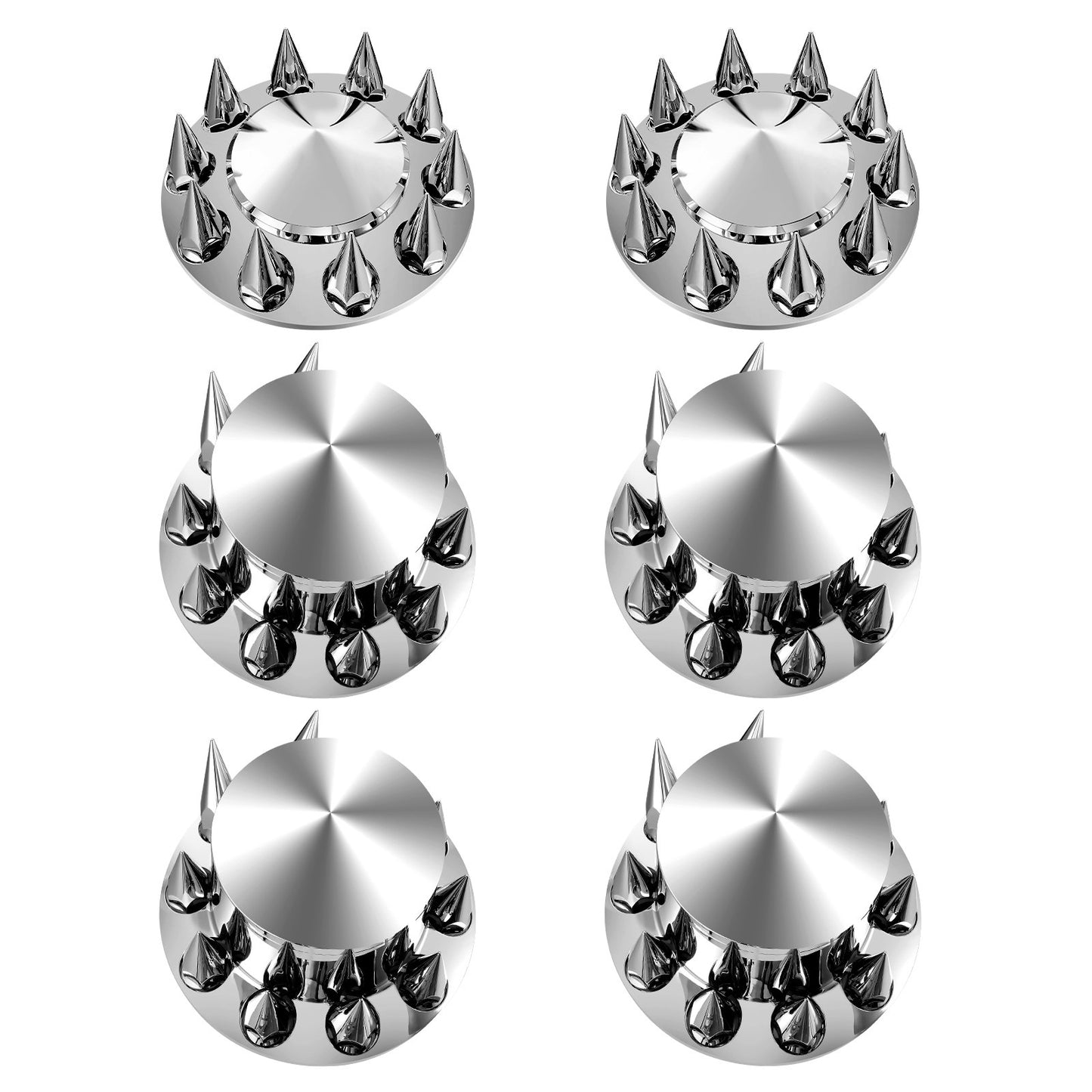 Rear and Front Axle Cover Combo Kit ABS Lug Nut Covers with Nut Protection Tool