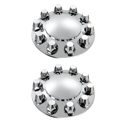 Front Axle Cover Combo Kit ABS Lug Nut Covers with Nut Protection Tool