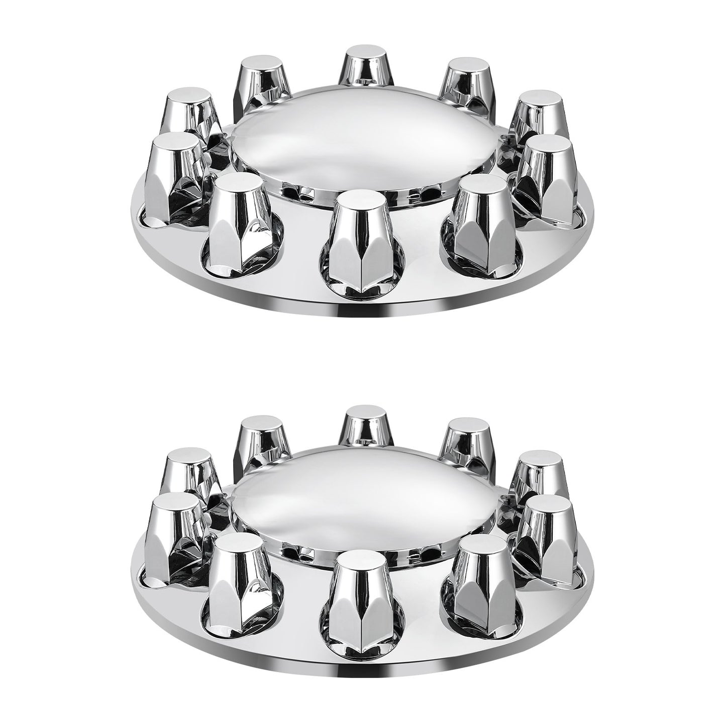 Front Axle Cover Combo Kit ABS Lug Nut Covers with Nut Protection Tool