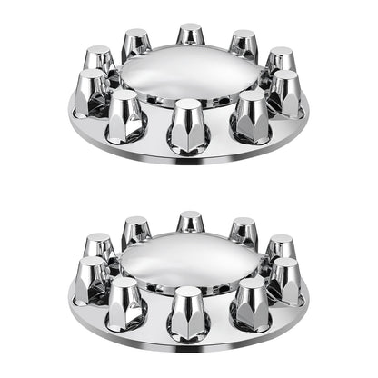 Front Axle Cover Combo Kit ABS Lug Nut Covers with Nut Protection Tool