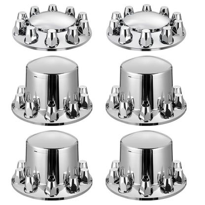 Rear and Front Axle Cover Combo Kit ABS Lug Nut Covers with Nut Protection Tool