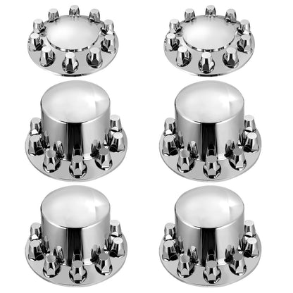 Rear and Front Axle Cover Combo Kit ABS Lug Nut Covers with Nut Protection Tool