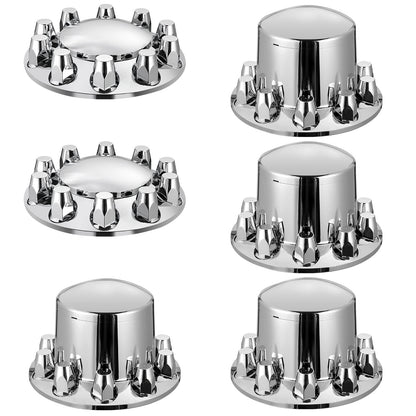 Rear and Front Axle Cover Combo Kit ABS Lug Nut Covers with Nut Protection Tool