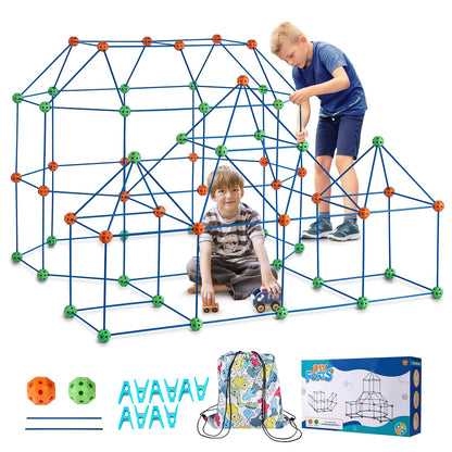 Tent Fort Building Kit för barn STEM Construction Toy Set Castle 180ST