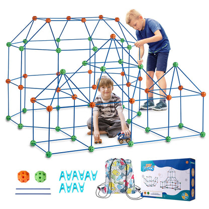 Tent Fort Building Kit för barn STEM Construction Toy Set Castle 180ST