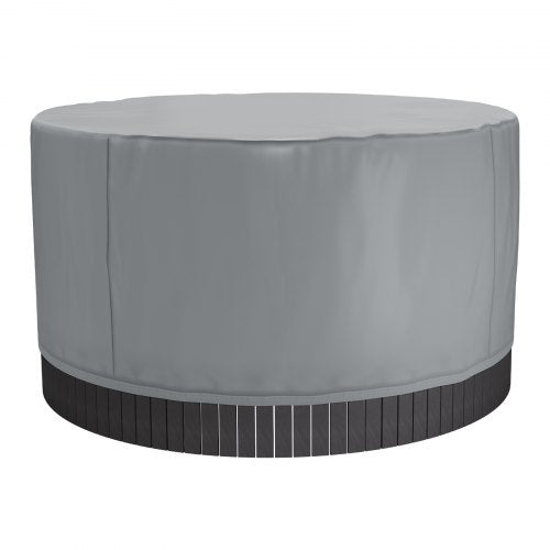 Cover for outdoor hot tub round 2000 x 850 mm weatherproof and waterproof grey