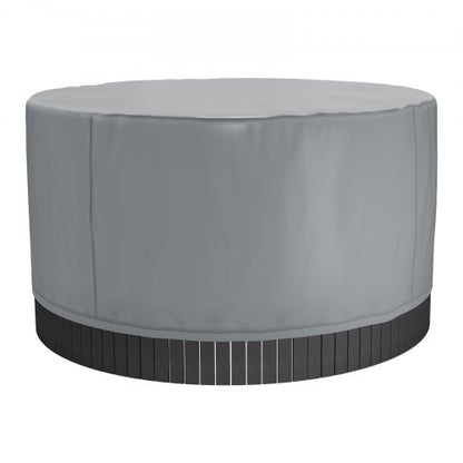 Cover for outdoor hot tub round 2000 x 850 mm weatherproof and waterproof grey
