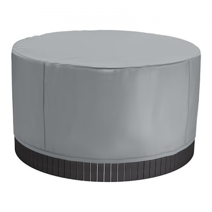 Cover for outdoor hot tub round 2000 x 850 mm weatherproof and waterproof grey