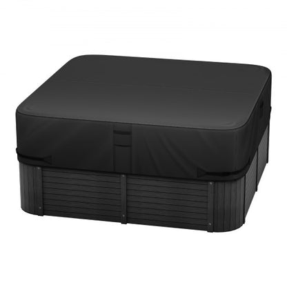 Överdrag för utomhusbadtunna 2413x2413x508mm Väderbeständig och vattentät svart