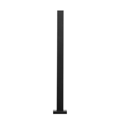 Glasklämma 35,83" H räckesfäste för 0,39"-0,47" glas svart svart